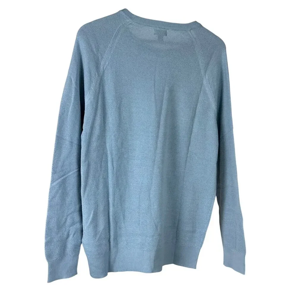 J. Crew Men's Crewneck Sweater Light Blue Men's Size Large New With Tags